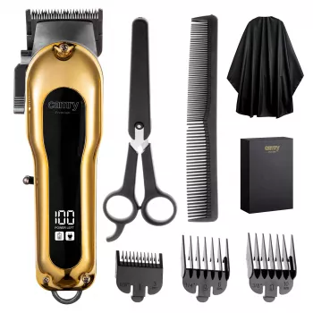 Adler máquina de cortar cabelo Camry CR 2844 com e sem fio, lâminas de aço inoxidável, 7 comprimentos de corte
