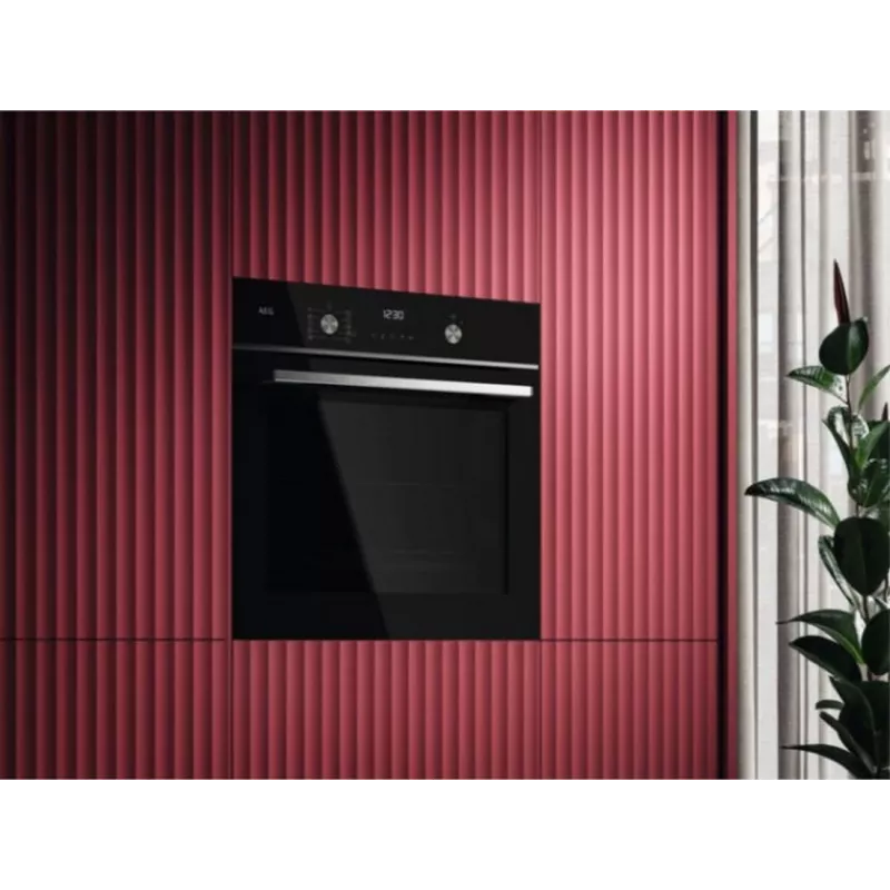 AEG forno com resistência circular, encastrável, 71l, preto