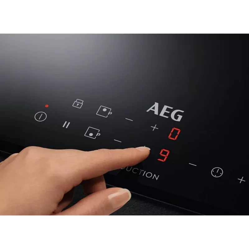 AEG IKB32300CB Placa de indução de 2 zonas, controlo tátil, PowerBoost, preto