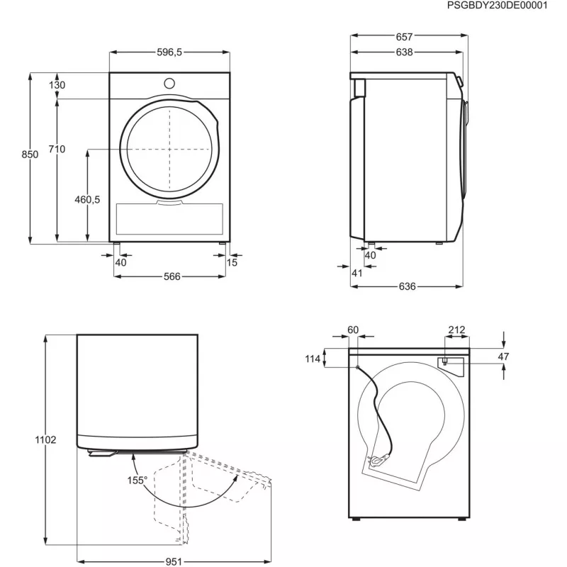 AEG máquina de secar roupa com bomba de calor, 8 kg