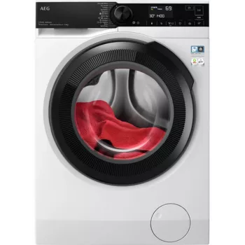 Máquina de lavar roupa AEG (carga frontal), 8kg, branco
