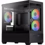 AEROCOOL P300D G-BK-v1 caixa Mini Tower ATX, preta, vidro temperado