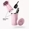 Cafeteira AeroPress Go Plus com copo térmico rosa 475 ml