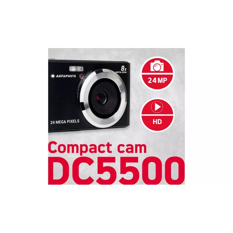 AGFA DC5500 Máquina fotográfica digital preta