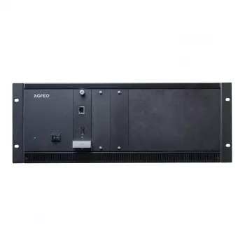 AGFEO ES 730 IT Sistema de comunicação IP (PBX) – 100 participantes, 100 SIP-Trunks, 30 chamadas VoIP, Gigabit Ethernet, USB, firewall, VPN, UC-Suite, CTI, Web-GUI