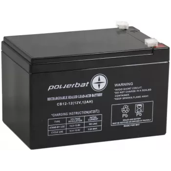 Bateria AGM POWERBAT CB 12V 12Ah