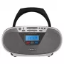 Sistema estéreo portátil Aiwa BBTU-400SL CD/FM RDS/USB/Bluetooth prateado com reprodução MP3