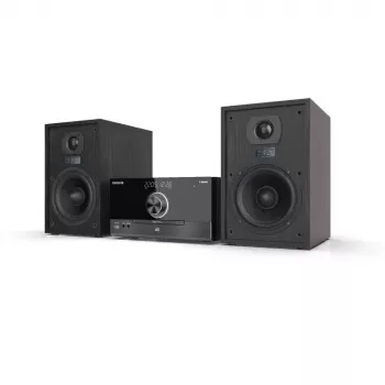 Aiwa MSBTU-600 Sistema Micro Hi-Fi 50W com Bluetooth, CD, rádio FM, USB, Aux-In, visor LED, comando, preto