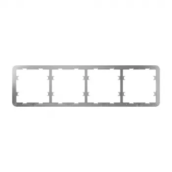 AJAX Smart Switch moldura 4 módulos branco