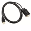 Cabo adaptador Akasa AK-CBHD26-20BK HDMI para VGA 2m preto
