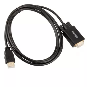 Cabo adaptador Akasa AK-CBHD26-20BK HDMI para VGA 2m preto