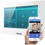 Monitor de videoporteiro Akuvox C313W branco com logótipo