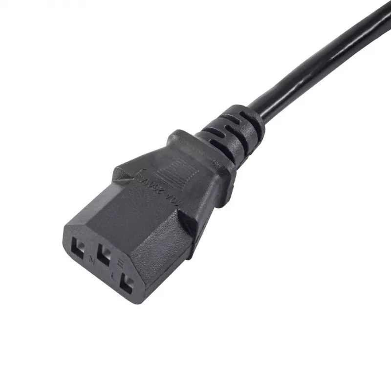 Cabo de alimentação Akyga AK-PC-05A CEE 7/7 para IEC C13, 5 m, preto