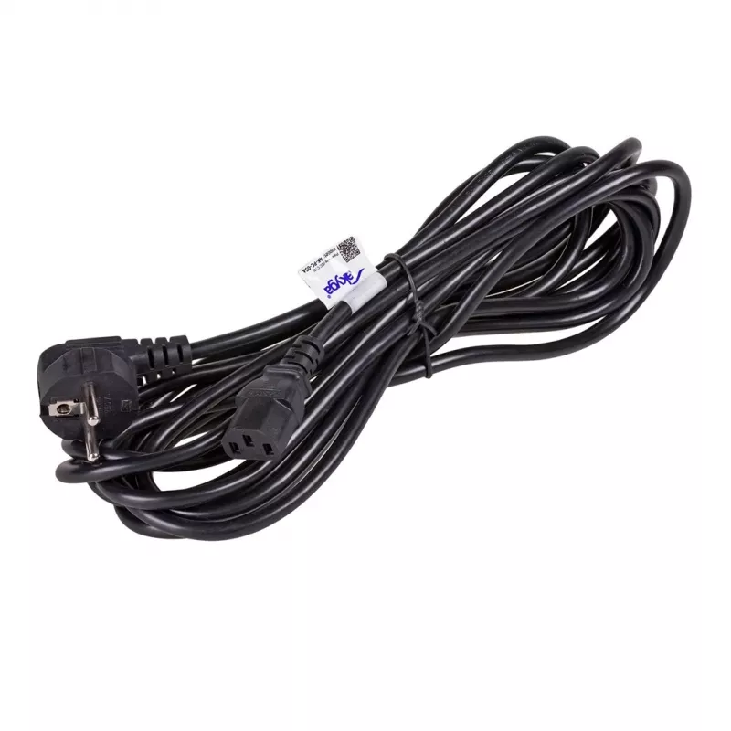 Cabo de alimentação Akyga AK-PC-05A CEE 7/7 para IEC C13, 5 m, preto