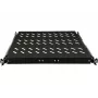 Prateleira deslizante ALANTEC 19 polegadas 1U profundidade 570mm, preta, fixação em 4 pontos