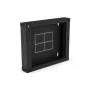 Parte traseira (dobradiça / inclinação) ALANTEC para armário SW-18U-600-450-01-C, preto 150mm