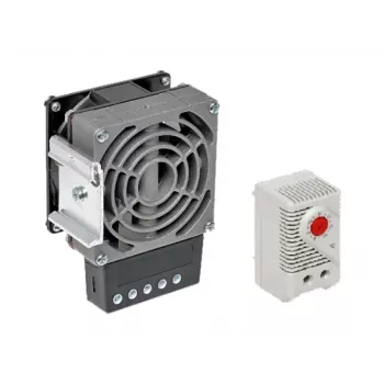 Aquecedor com ventilador ALANTEC SA-H-100-T-01 100W com termostato para caixa exterior