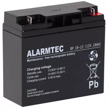 Bateria ALARMTEC BP 12V 18Ah AGM