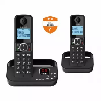 Alcatel 8517110010 telefone sem fios DECT com retroiluminação âmbar de 1,5 polegadas