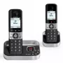 ALCATEL 8517110010 Telefone sem fios DECT com 2 telefones, preto - ecrã de 1,5 polegadas, identificação de chamadas, intercomunicador, ECO DECT