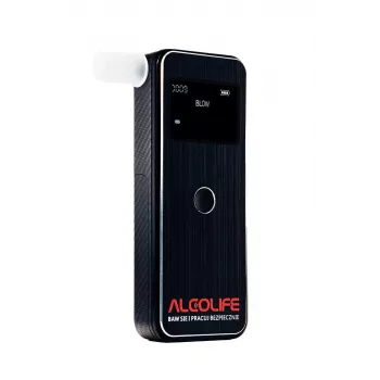 Alcoolímetro AlcoLife Prime - teste de alcoolemia com célula de combustível eletroquímica e ecrã LCD
