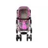 ALICE carrinho de boneca 2 em 1 com saco alcofa rosa estrelas
