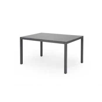 Mesa de jardim Allibert Outdoor HOVER, antracite, retangular, para 6 pessoas, resistente a UV e intempéries, montagem sem ferramentas