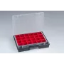 Organizador de peças pequenas Allit EuroPlus Flex 37-25 com 18 insertos removíveis, preto 56652