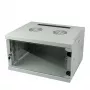 ALLNET Armário de rede de parede 19 polegadas 4U 1 peça 594x541mm cinzento-claro série SMQ