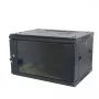 ALLNET Série SMA Armário de rede de parede 19 polegadas 9U 1 peça 600mm profundidade preto Flat Pack