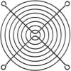 Grelha para ventoinha Alphacool 120mm preta (10337)