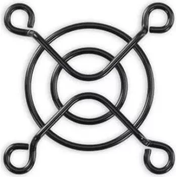 Grelha para ventoinha Alphacool 40mm preta - proteção de dedos em aço para caixas de PC e ventoinhas de radiador, montagem 32x32mm 10335