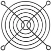 Alphacool grelha de ventoinha em aço 92mm preta (10336)
