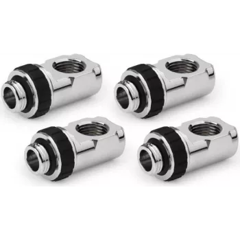Alphacool Apex Grip adaptador articulado 90° G1/4 rosca macho para rosca fêmea, cromado, pack de 4 (14933)