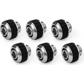 Alphacool Apex Grip Conexão de compressão 13/10mm G1/4 cromado - pack de 6 14921