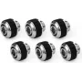Alphacool Apex Grip Conexão de compressão 13/10mm G1/4 cromado - pack de 6 14921