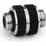 Alphacool Apex Grip adaptador de duplo nipple G1/4 rosca macho para rosca macho rotativo cromado 14918