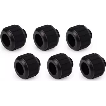 Alphacool Apex Grip HardTube Fitting de Compressão 13mm G1/4 - Preto profundo, pack de 6 14926