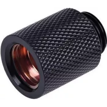 Alphacool HF Conector de extensão G1/4 para G1/4, 20 mm, Deep Black (17221)