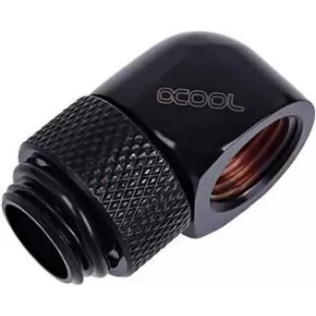 Tampão de fecho Alphacool Eiszapfen G1/4 polegadas preto profundo – tampão cego em latão com O-ring EPDM (17217)