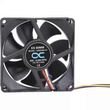 Alphacool ES ventoinha 80mm 800-6000 RPM 80x80x25mm (preto, rolamento de esferas duplo, PWM, 80 mm)