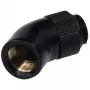 Alphacool HF Adaptador angular de 45° G1/4 rosca macho para G1/4 rosca fêmea - preto profundo 17051