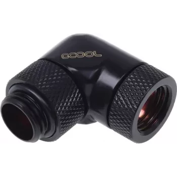 Alphacool HF adaptador rotativo 90° G1/4 rosca macho para G1/4 rosca fêmea - preto profundo 17057