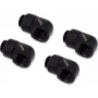Alphacool HF G1/4 para 13mm (1/2 polegadas) espigão para tubo, latão, preto profundo, pack de 4 (17615)