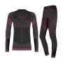Conjunto de roupa térmica interior Alpinus Tactical Mora rapariga grafite-rosa 136-152