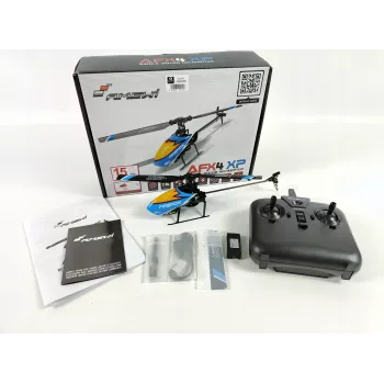 Amewi AFX4 XP Helicóptero RC RTF 2,4 GHz, LiPo 350 mAh, azul/preto