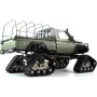 Amewi AMXRock RCX10PTS Scale Crawler Pick-Up verde mate 1:10 RTR motor com escovas carro RC elétrico Crawler 2,4 GHz (22463)