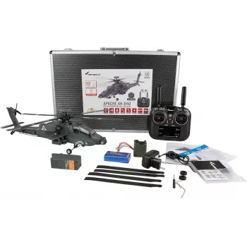 Helicóptero Amewi Apache AH-64D CP 6G/3D RTF cinzento