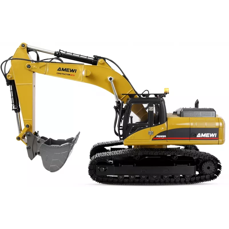 Amewi G705E escavadora metálica 1:14 RTR amarelo 14+