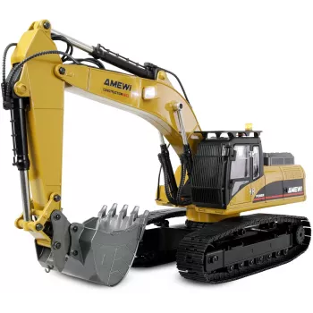 Amewi G705E escavadora metálica 1:14 RTR amarelo 14+
